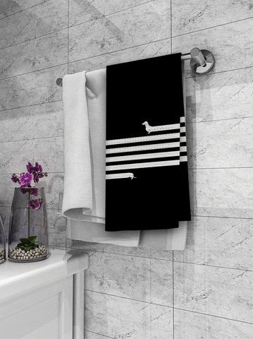 Dibor towels in kitchen and bathroom setting for clean, quick drying