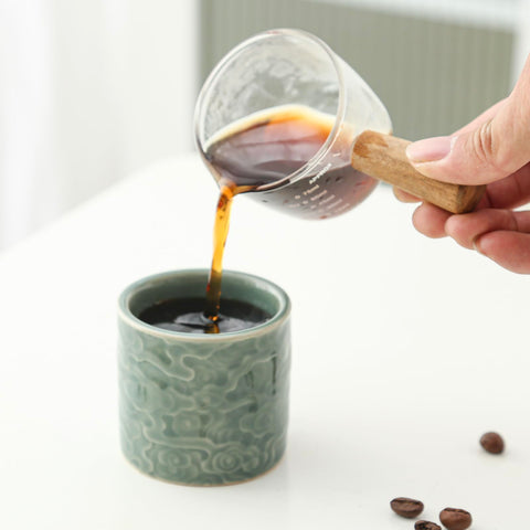 Dicmracy espresso cups with glossy inner glaze for vibrant coffee color