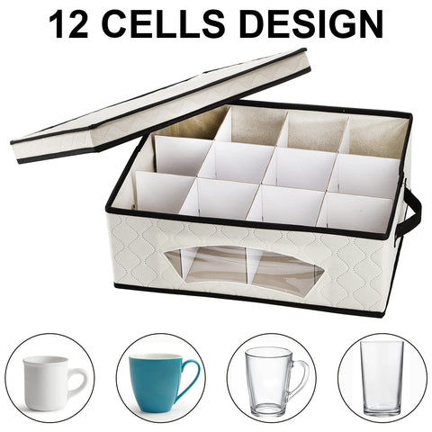 Dicunoy cups organizer is lightweight and easy to move with two side handles.