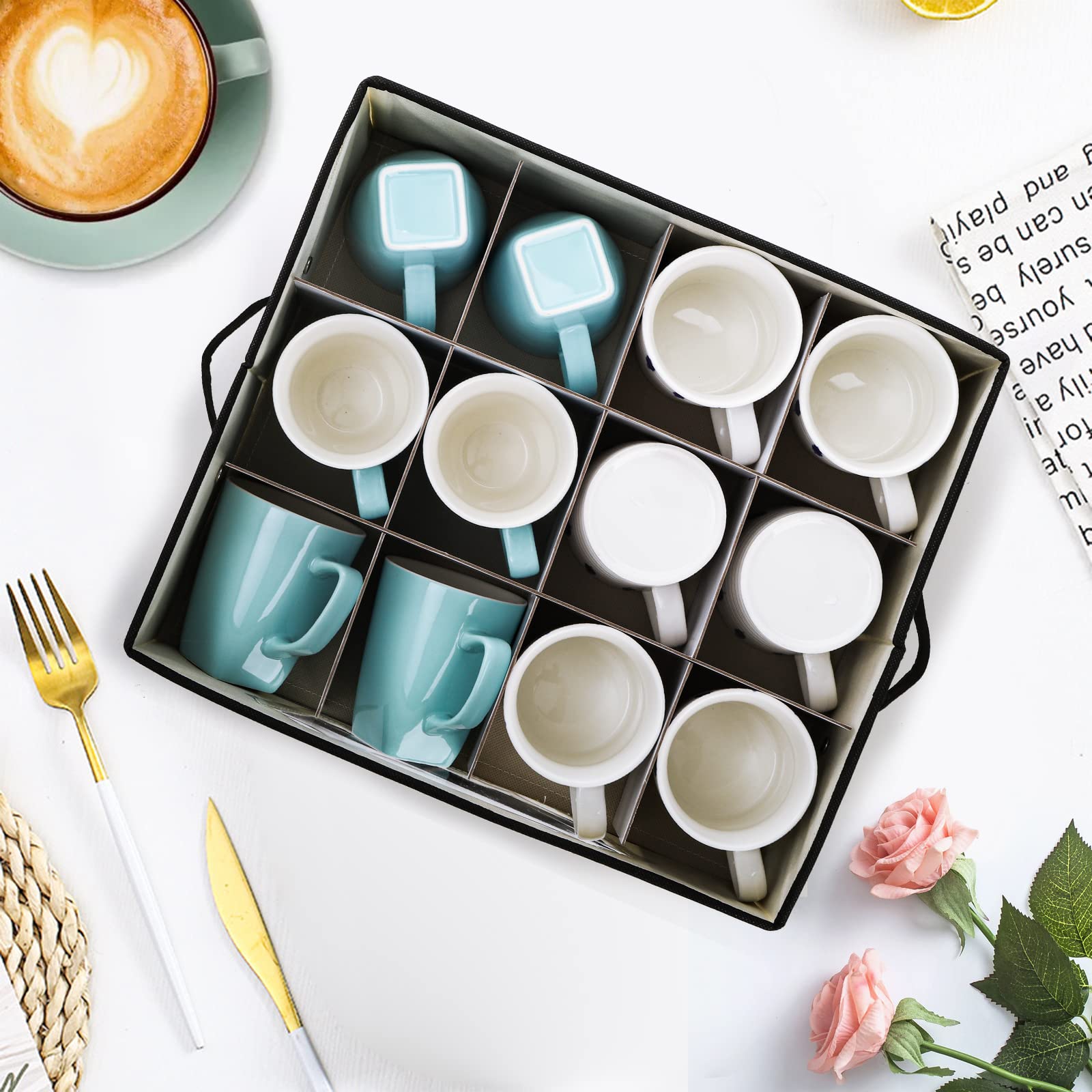 Dicunoy mug storage box is quick to assemble and ready in minutes.