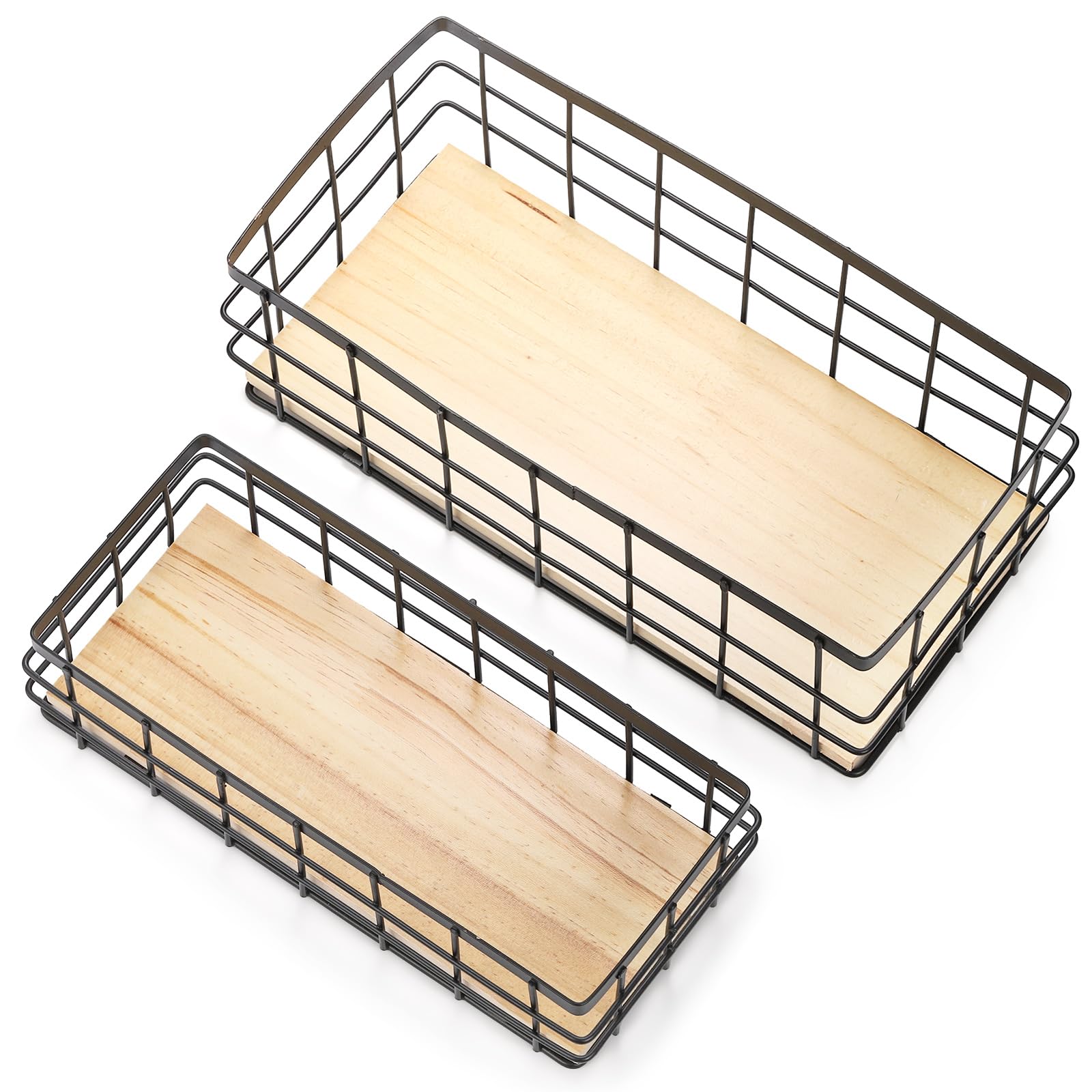 Dicunoy bathroom storage basket organizes towels and toiletries.