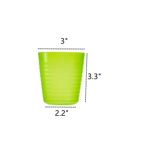 Dicunoy small 8oz tumbler with translucent stripes for easy water visibility.