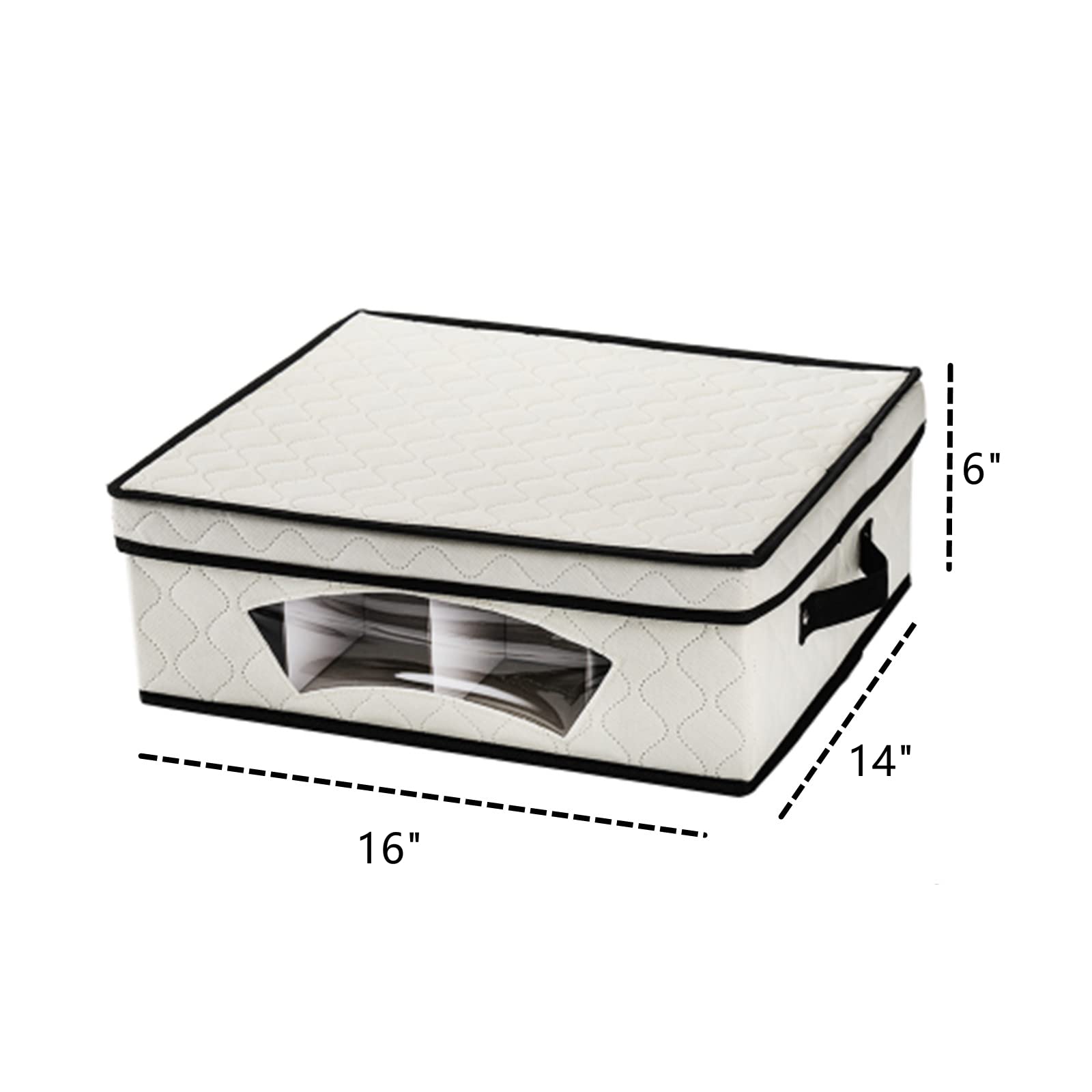 Dicunoy storage box with dividers protects cups from bumps during transport.