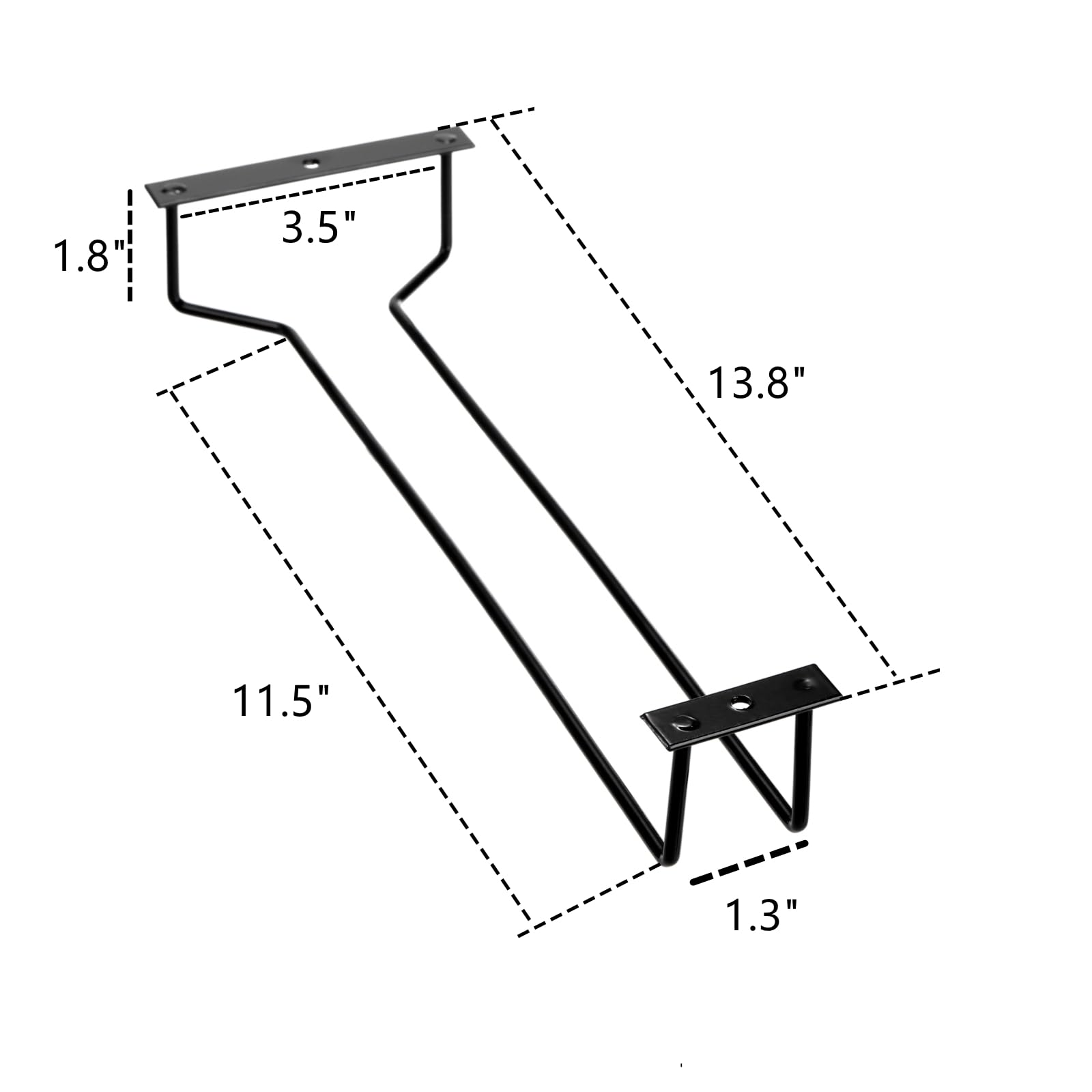 Dicunoy wall-mounted stemware holder saves counter space and improves accessibility