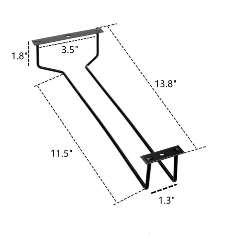 Dicunoy wall-mounted stemware holder saves counter space and improves accessibility