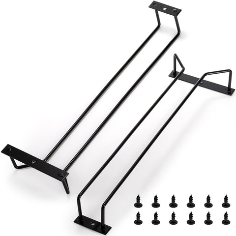 Dicunoy 14-inch under-cabinet rack fits 3 to 4 glasses securely