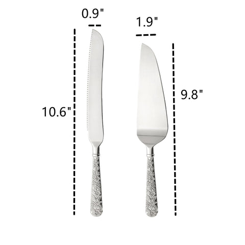 Dicunoy wedding cake server in silver for stylish service