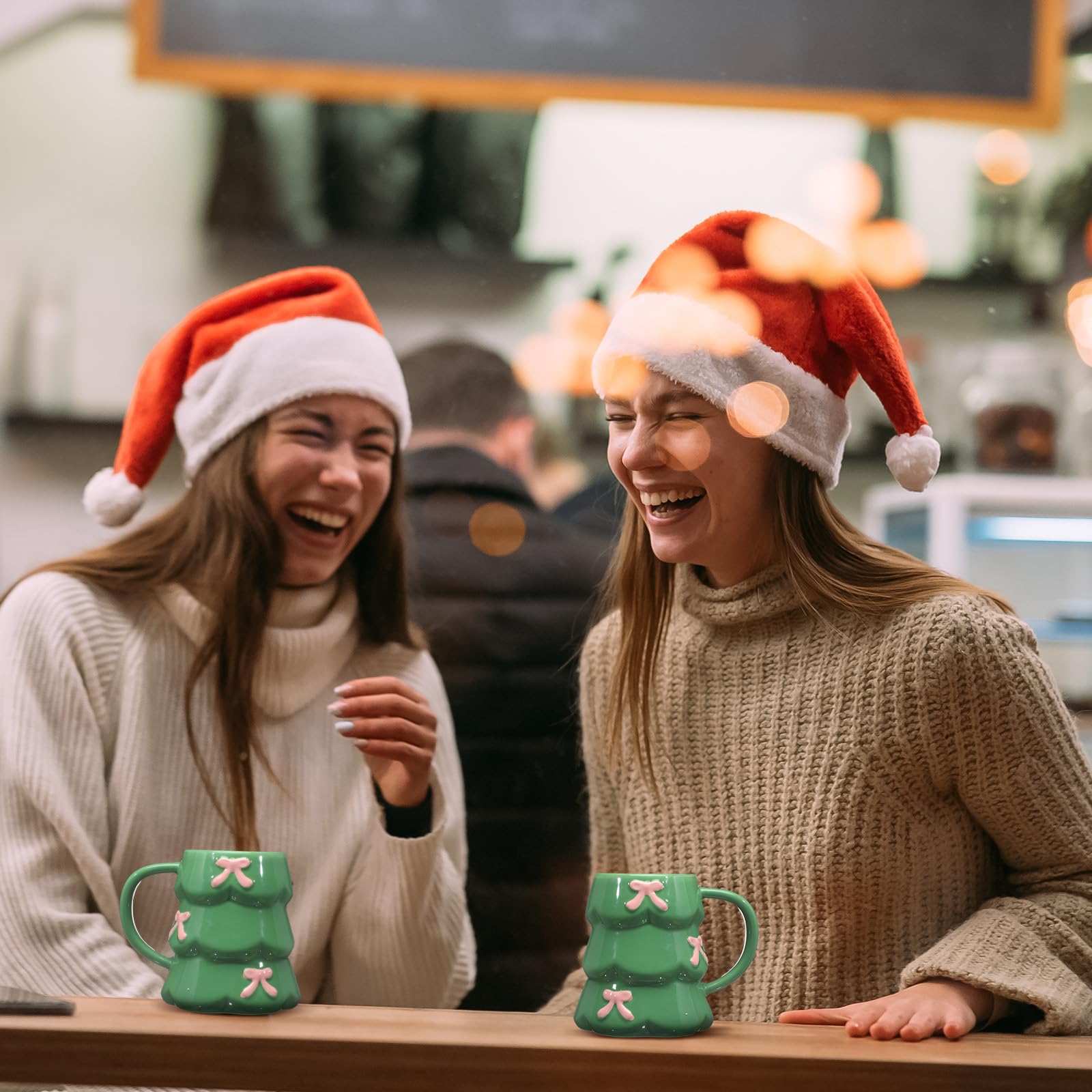 Two-mug gift-ready set for festive gatherings and gifting.