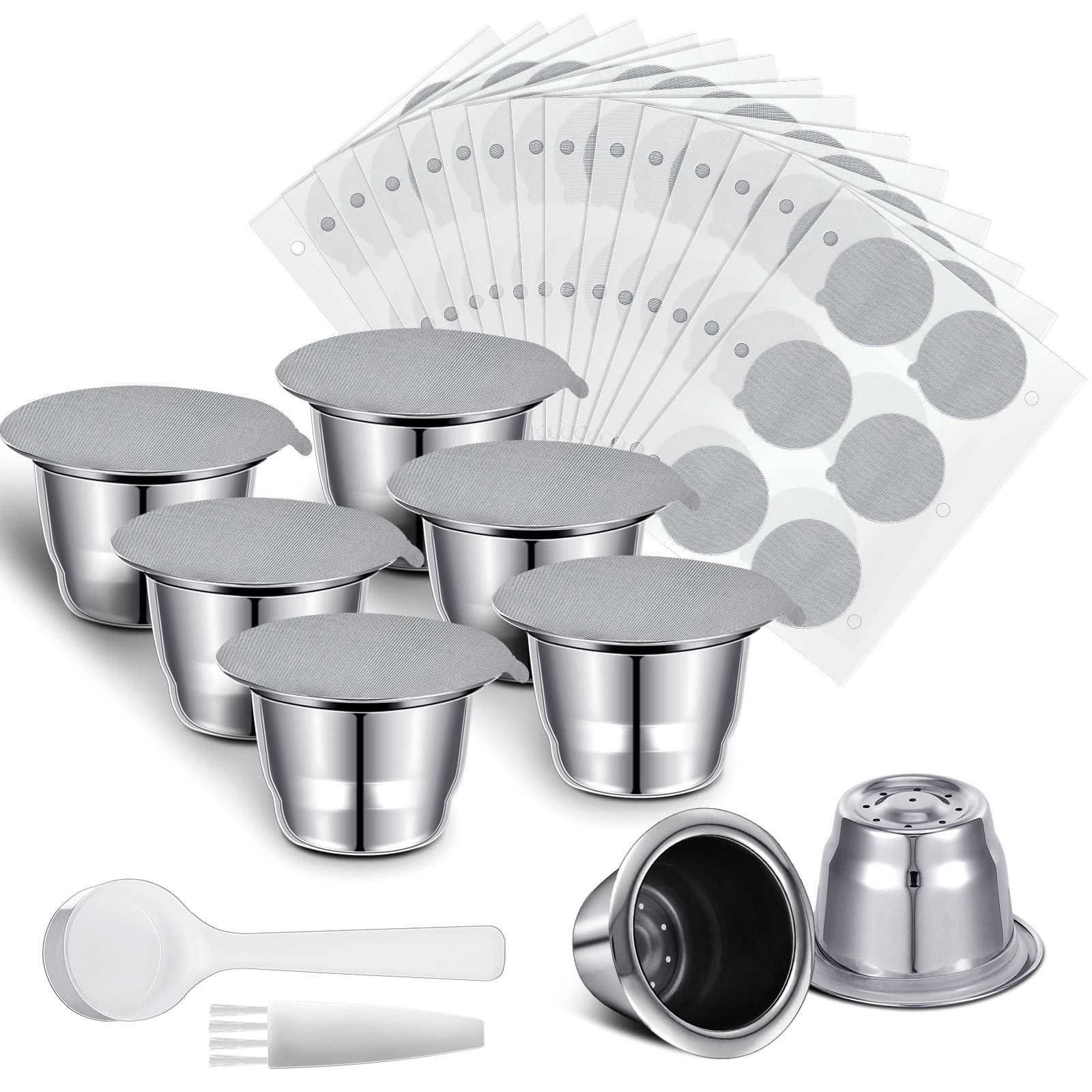 Didaey reusable espresso capsules in stainless steel for clean, eco-friendly brewing.