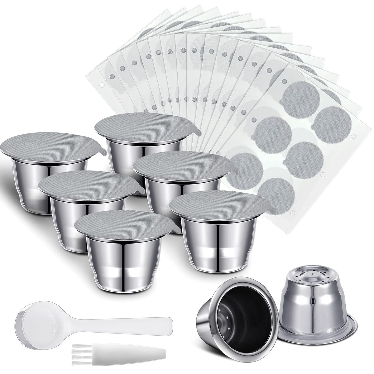 Didaey reusable espresso capsules in stainless steel for clean, eco-friendly brewing.