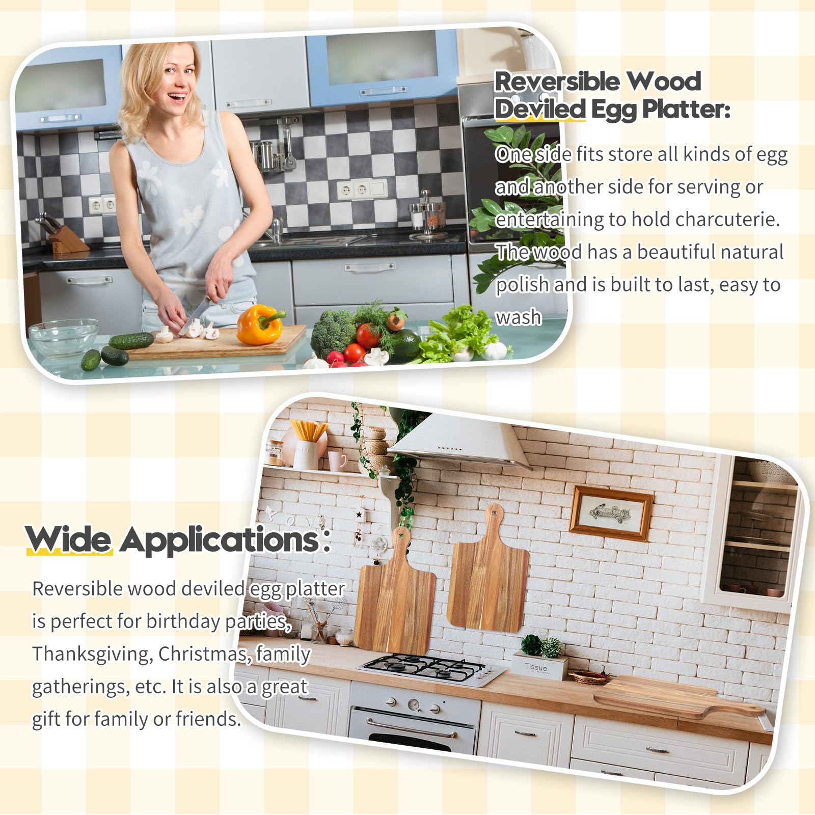 Didaey six-piece bulk kitchen cutting boards for busy households