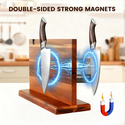Didforu neodymium magnets securely hold chef and paring knives