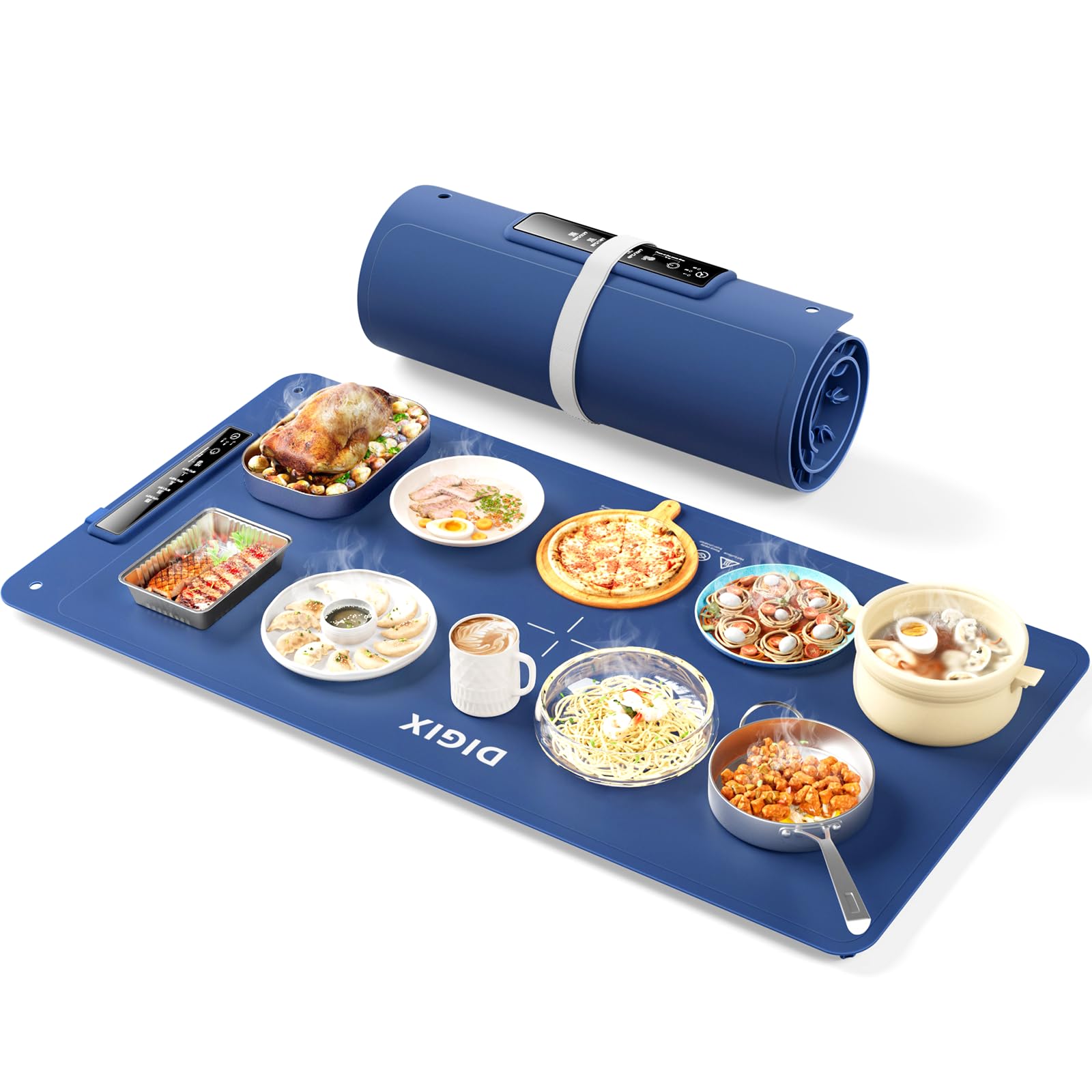 DIGIX XXL food warming mat 36x16 surface heats evenly for party-size buffets