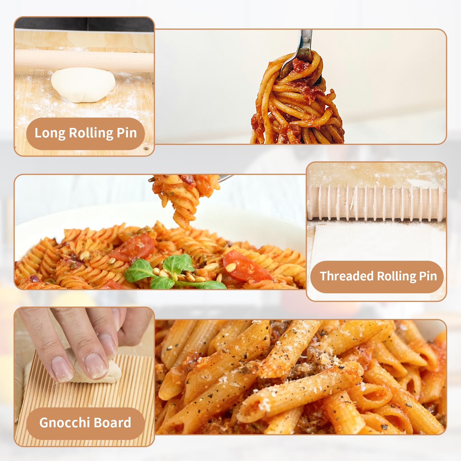 DigNew foldable pasta drying rack keeps noodles organized and dry.