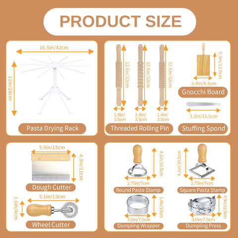 DigNew long rolling pin for rolling large sheets smoothly.