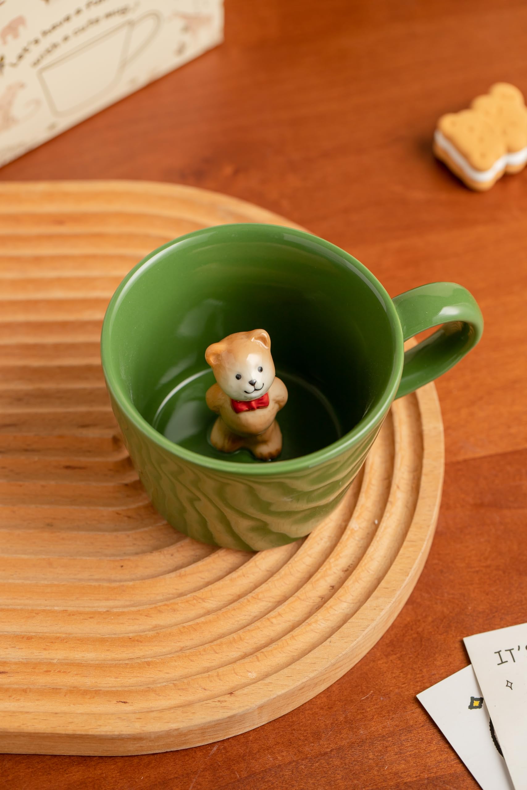DIHOclub 3D cute design mug with smiling bear adds whimsy to tea time.