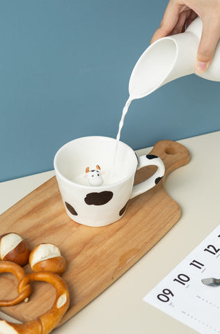 DIHOclub cow mug pairs well with coffee, tea, or cold beverages at home or office.