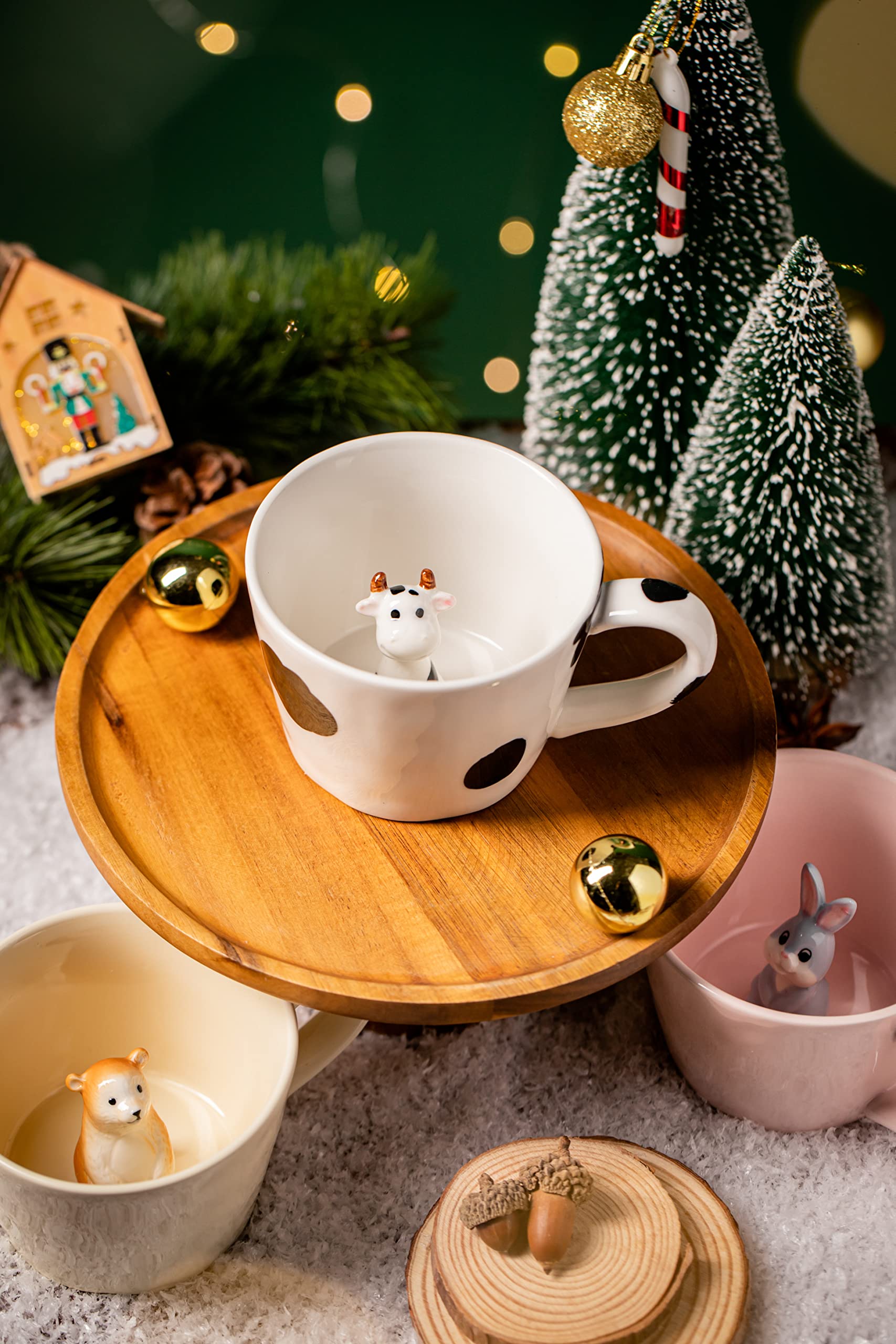 DIHOclub cow mug is sturdy ceramic suitable for daily use and hot beverages.