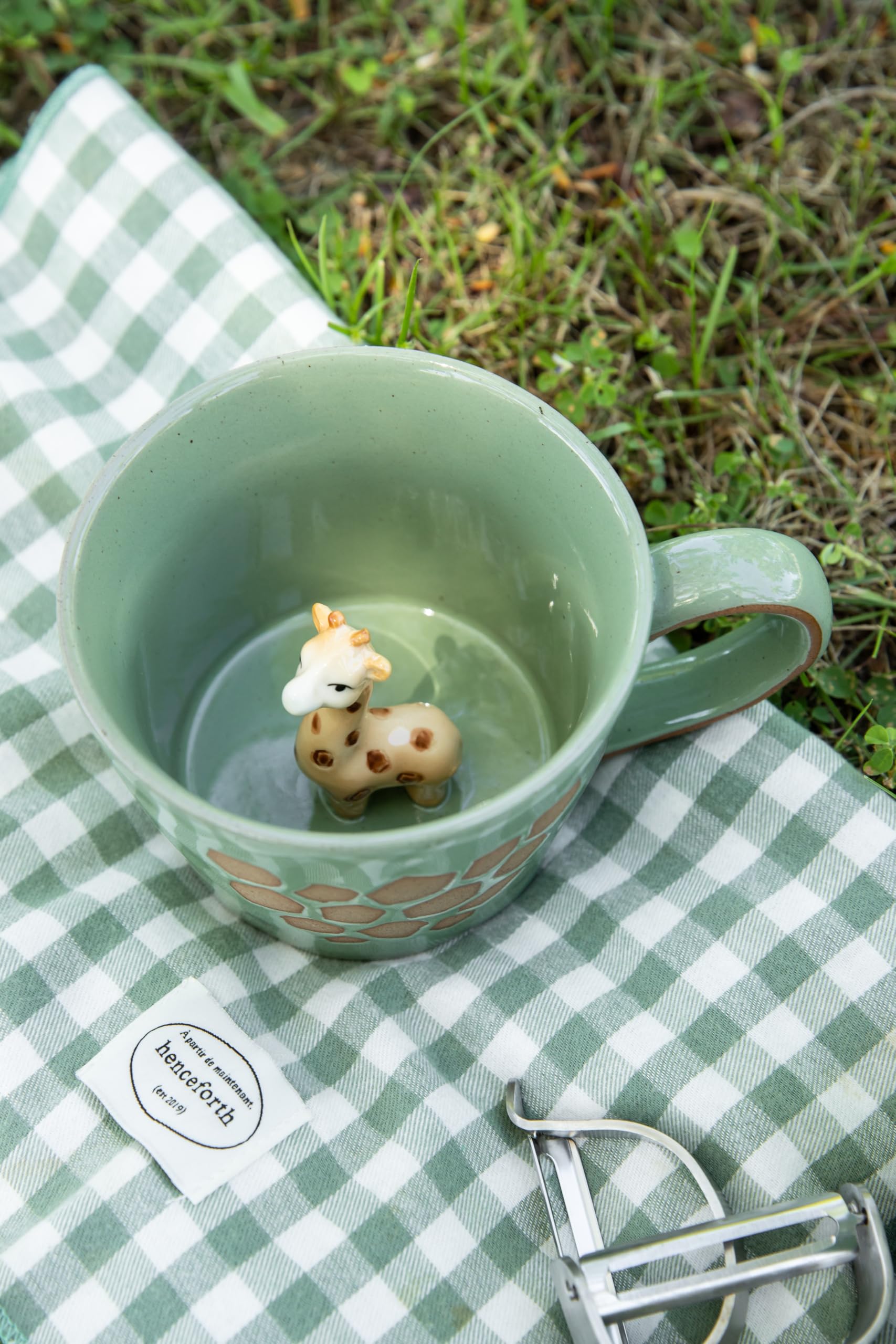 DIHOclub giraffe mug for hot coffee, tea, or cold drinks at home or office