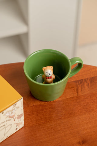 DIHOclub Hand-painted ceramic mug; unique character turns every sip special.