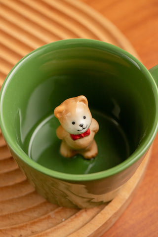 DIHOclub Hidden Bow Tie Bear at bottom gradually reveals when you drink.