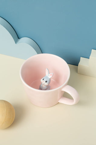 DIHOclub Pink mug, Easter-themed, charming addition to kitchenware.