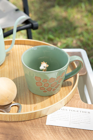 Textured handle threads echo natural clay craftsmanship