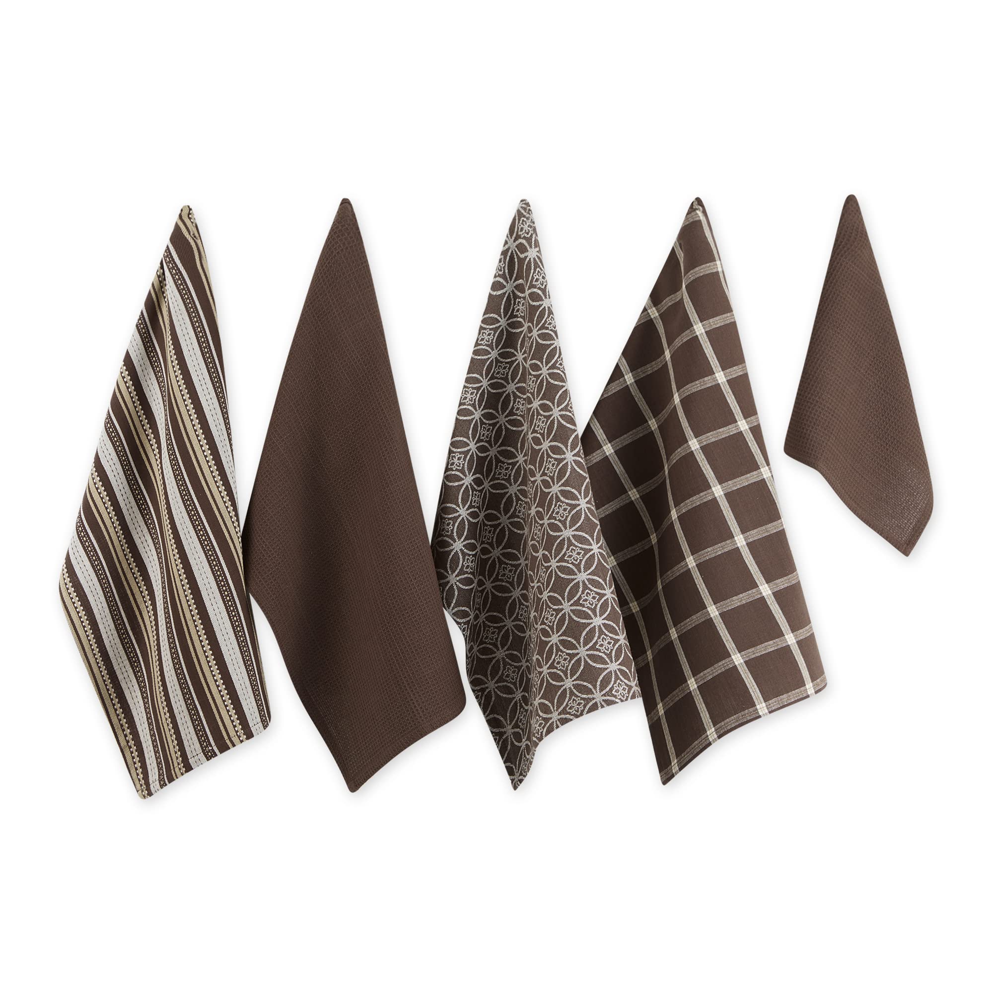 DII assorted woven kitchen dishtowels 18x28 pattern 01 for quick absorption and daily drying