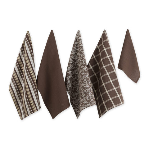 DII assorted woven kitchen dishtowels 18x28 pattern 01 for quick absorption and daily drying