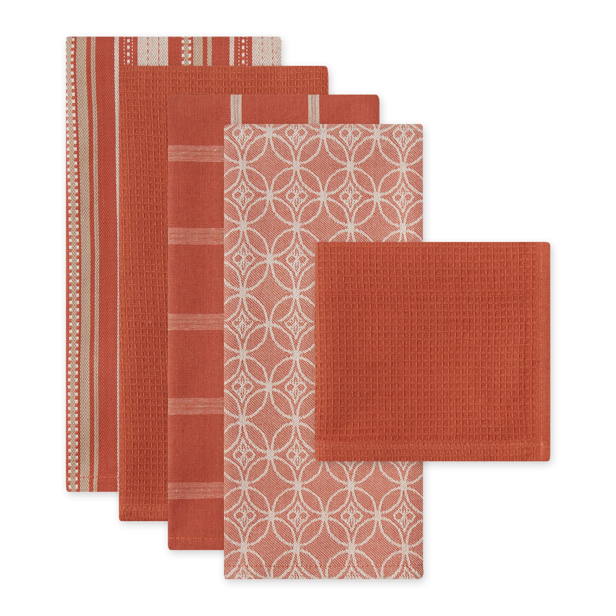 DII assorted woven kitchen set dishcloth 13x13 in use for quick cleanups