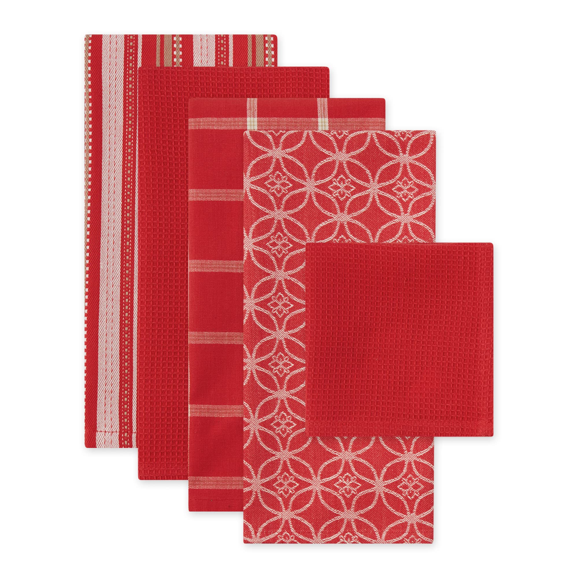 DII dishtowels 18x28 in blue pattern ideal for daily wiping
