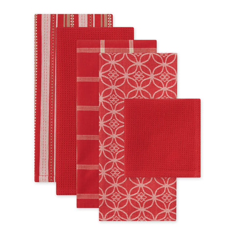 DII dishtowels 18x28 in blue pattern ideal for daily wiping