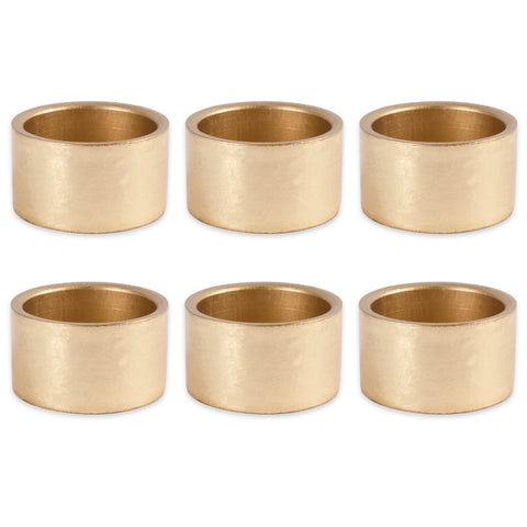 DII basic napkin ring gold set adds rustic shine to table settings
