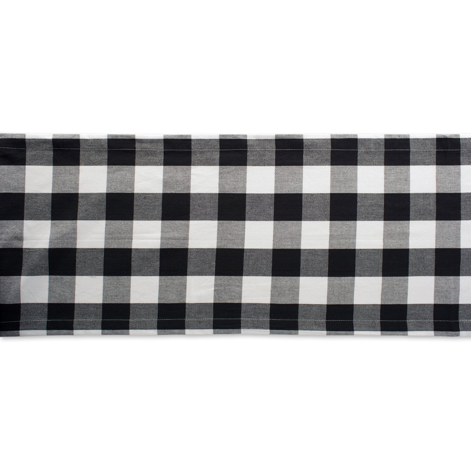 Cotton texture of DII buffalo check fabric up close