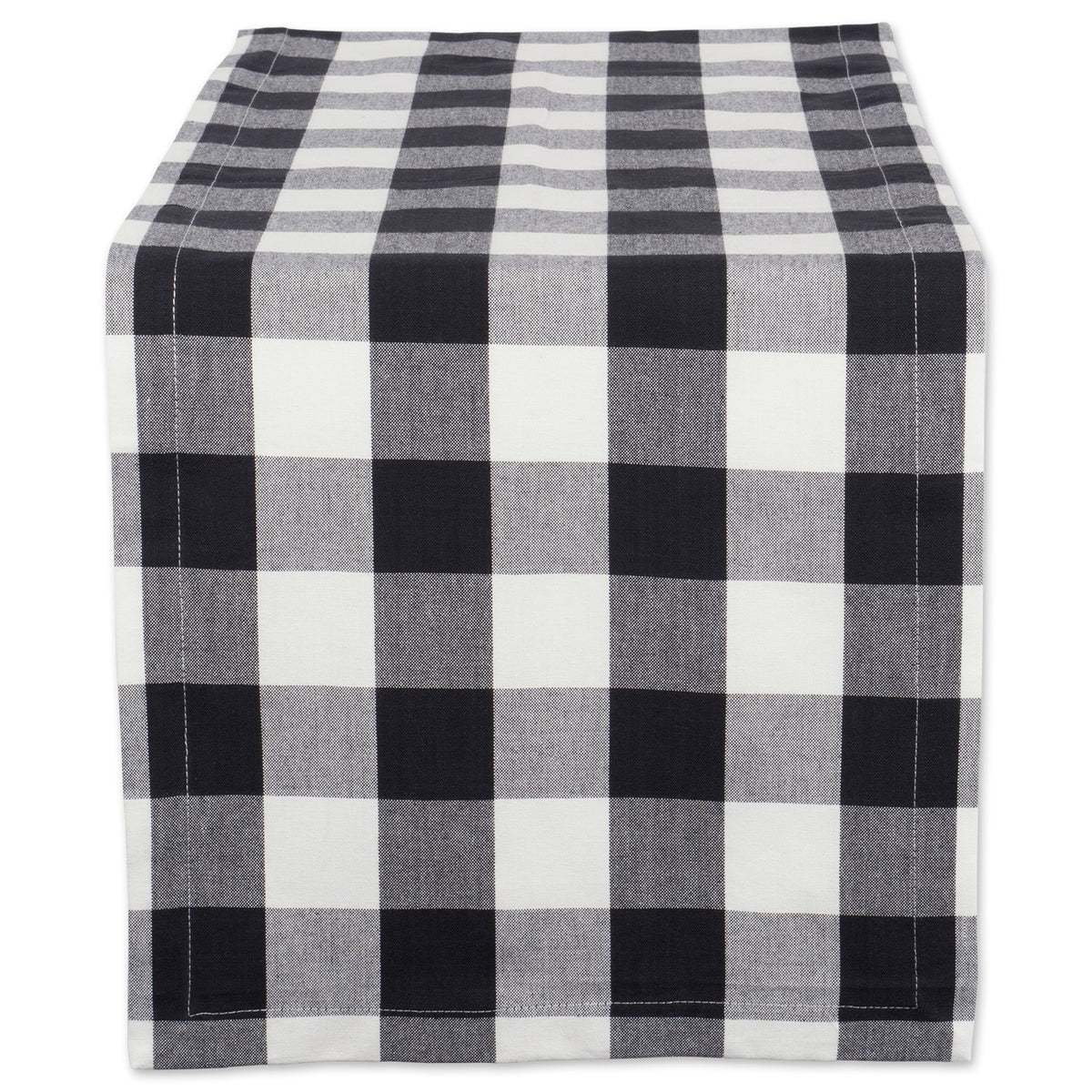 DII buffalo check table runner on dining table for everyday meals