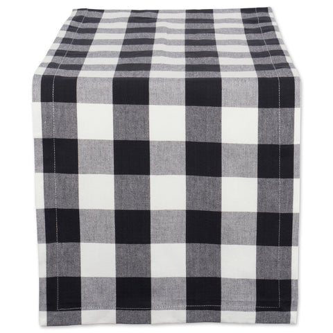 DII buffalo check table runner on dining table for everyday meals