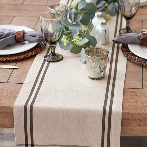 DII French Stripe runner styled for wedding or brunch settings
