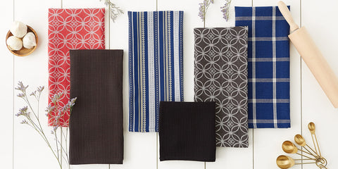 DII kitchen scene with dishtowels ready for dish drying and dusting tasks