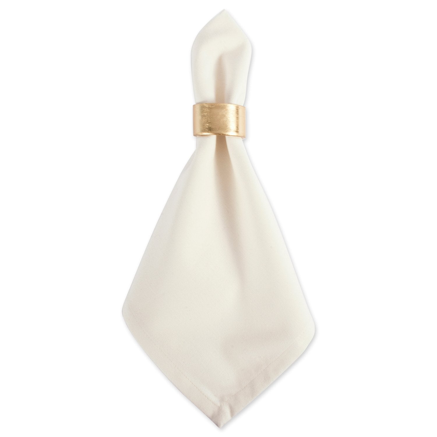 DII napkin ring closeup gold shine showcases quality finish