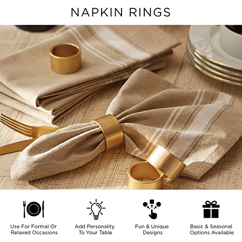 DII napkin ring packaging includes a set of six rings