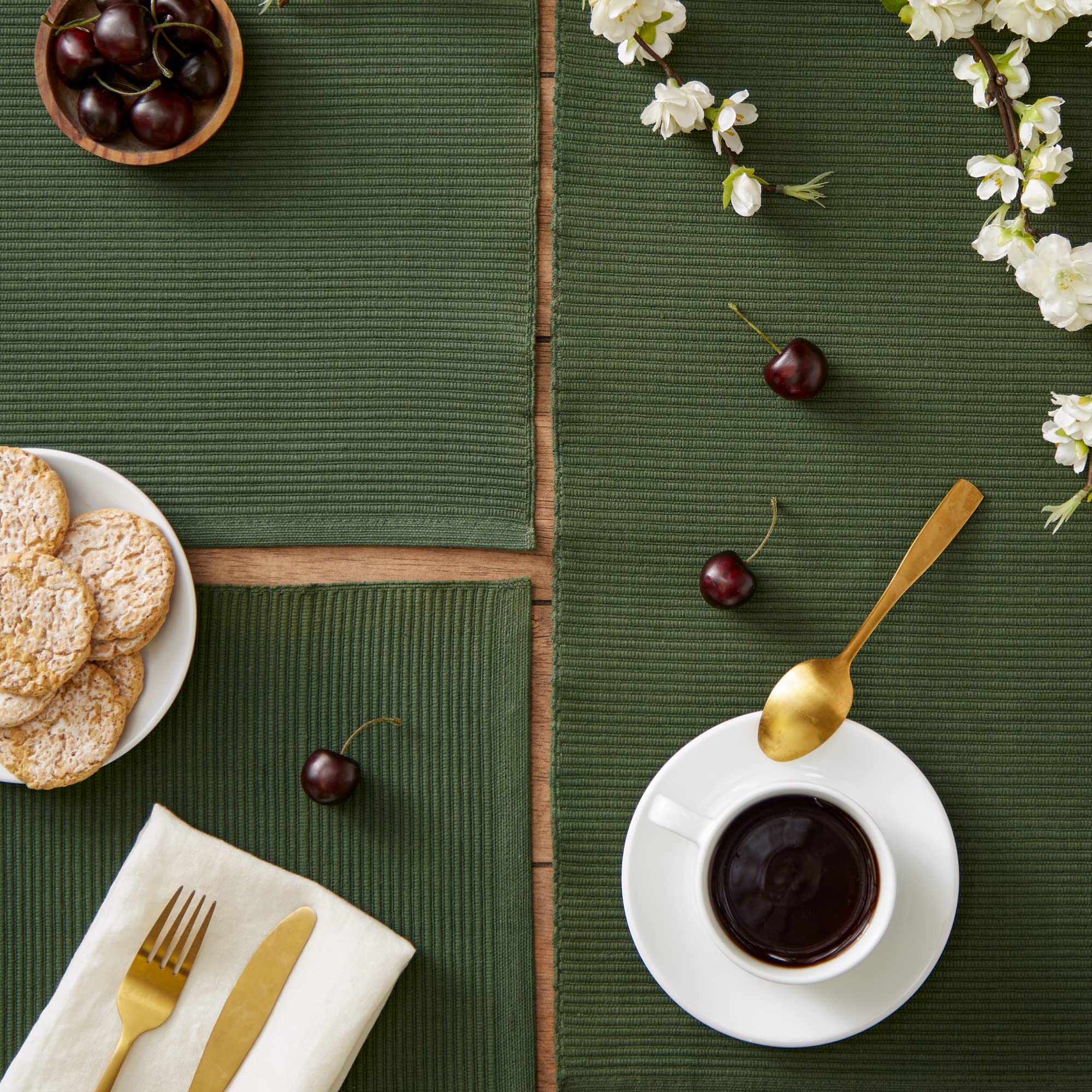 DII ribbed placemats elevate casual dinners to feel coordinated