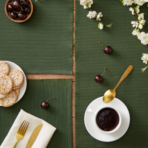 DII ribbed placemats elevate casual dinners to feel coordinated