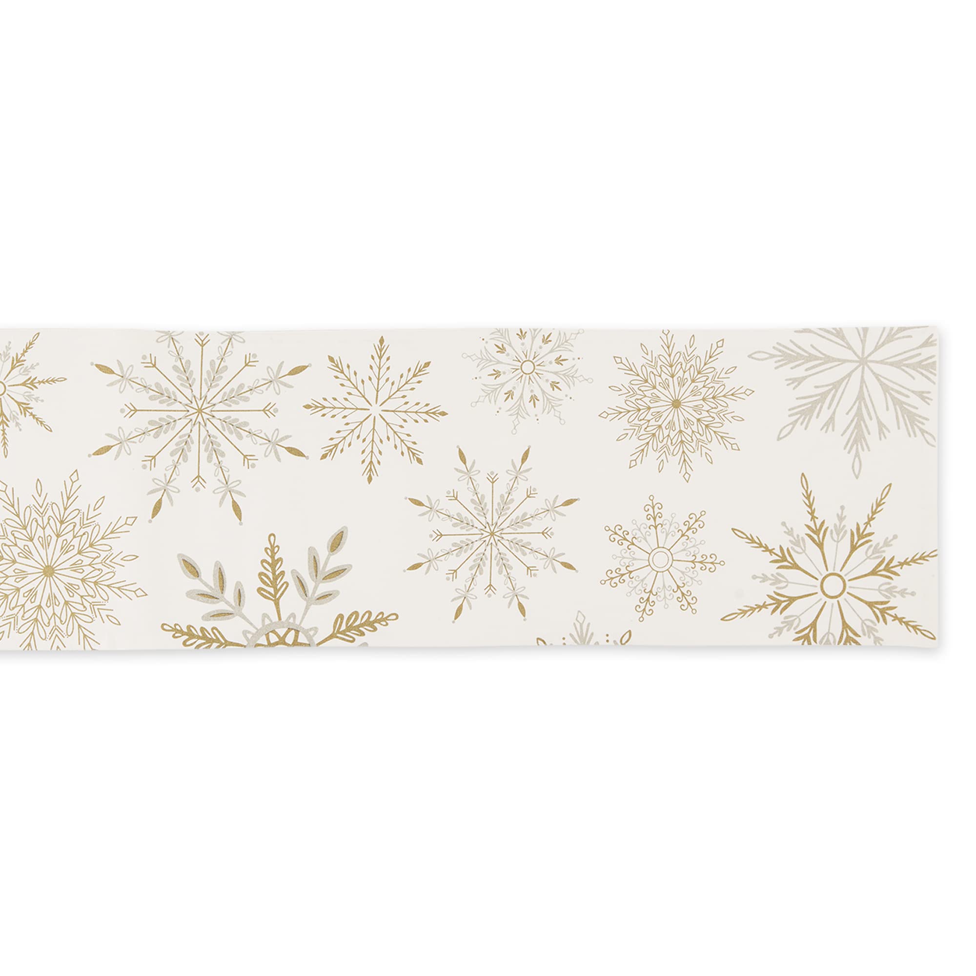 DII sparkle metallic table runner adds shimmer to holiday tables.