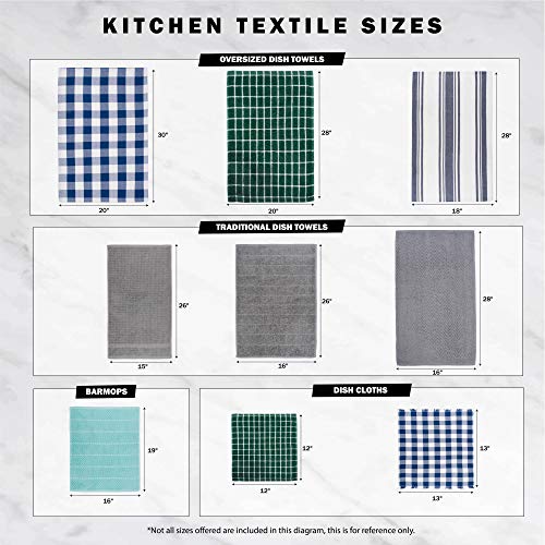 DII windowpane dishcloth 12x12 black, absorbs spills quickly.