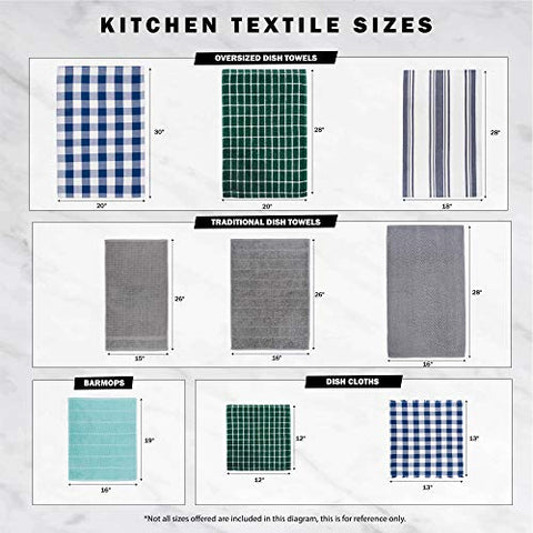 DII windowpane dishcloth 12x12 black, absorbs spills quickly.