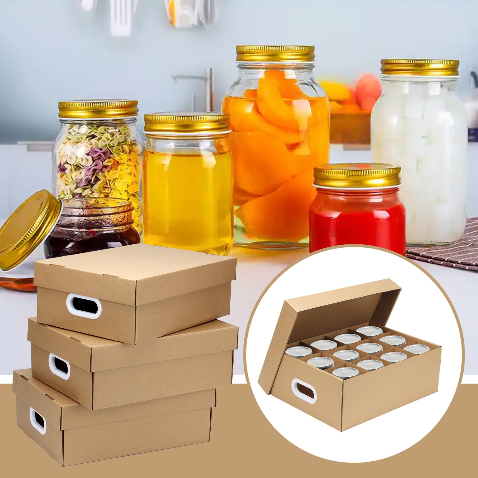 DIICCYO 16oz mason jars fit securely, preventing tipping and breakage.