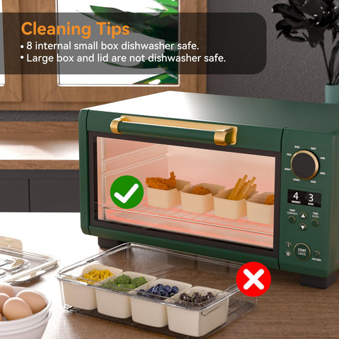 Dimber Snackle Box uses BPA-free food-grade materials for safe storage.