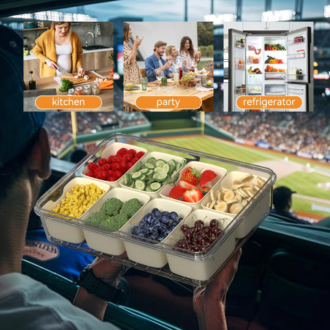 Dimber Snackle Box versatile for sports events, charcuterie, and salads.