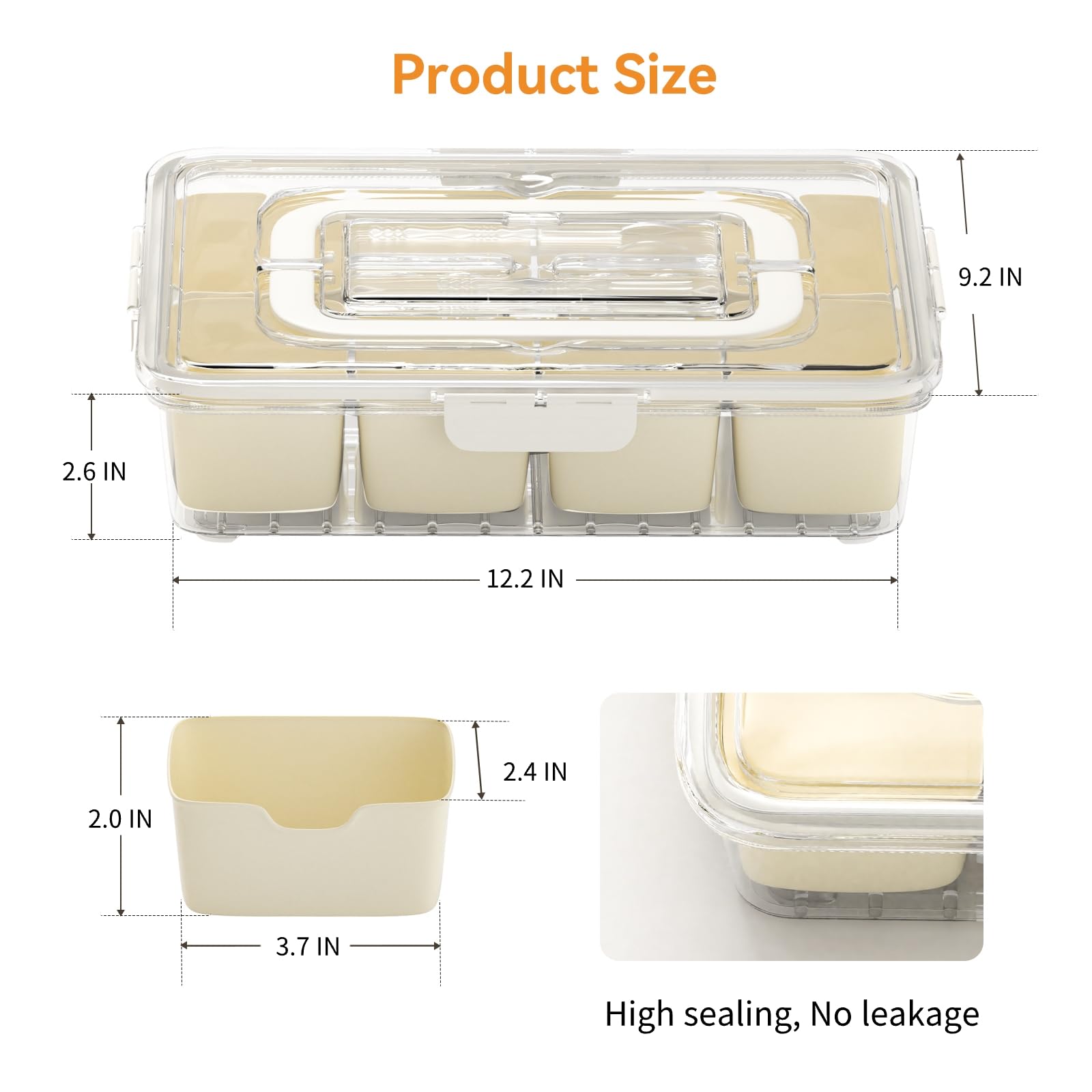 Dimber Snackle Box portable handle simplifies carrying to games and outings.