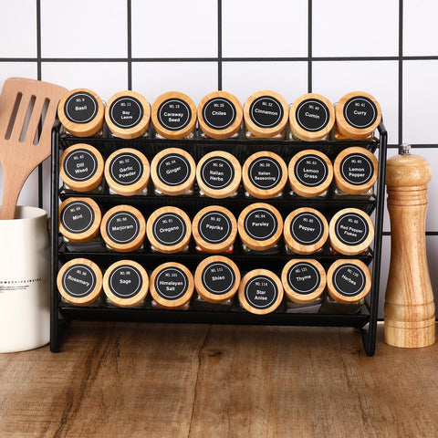 DIMBRAH black round labels for easy jar naming